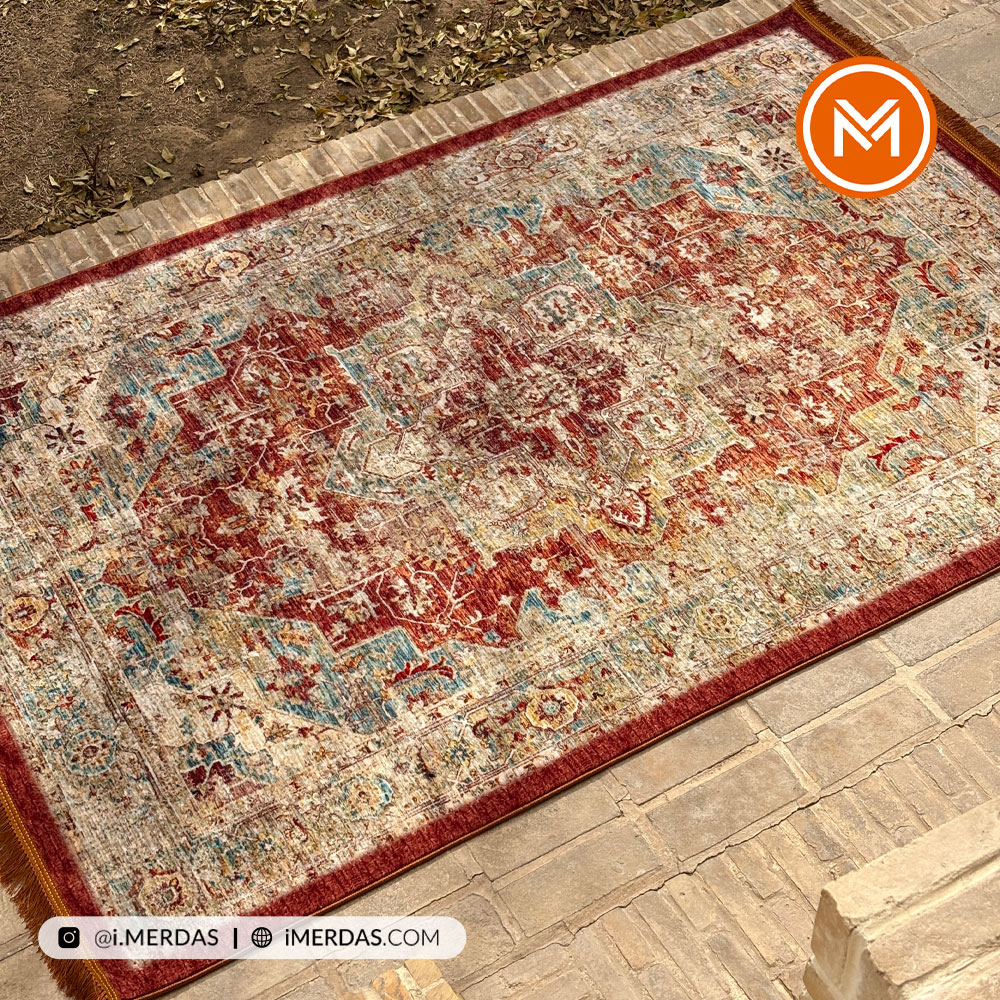 فرش کهنه نما کد N00014 زمینه تمام رنگ